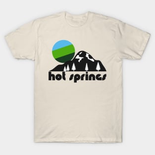 Retro Hot Springs ))(( Tourist Souvenir National Park Design T-Shirt